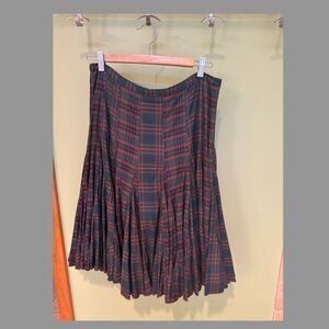 Elevenses Plaid Skirt | Size 8 | Classic & Chic